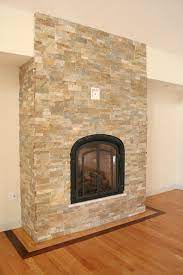 Natural Stone Fireplace Traditional