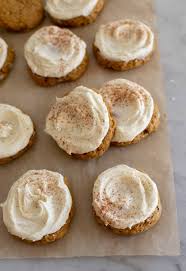 soft frosted pumpkin e cookies