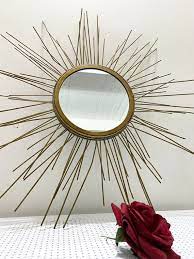 Sunburst Wall Mirror Gold Sun Mirror