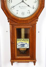 railroad regulator weight driven clock