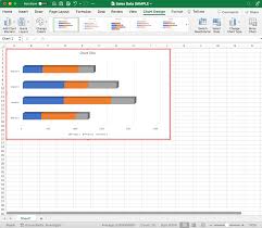 stacked bar chart in excel