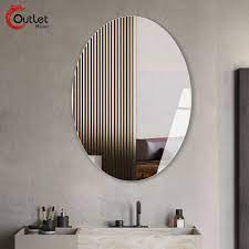 Mirror Frameless Oval Mirror 15 7