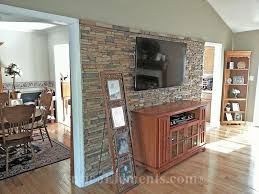 Divider Faux Stone Wall
