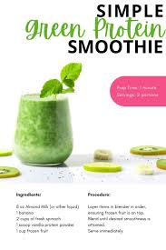 green protein smoothie antidote for