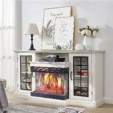 Amerlife 3 Sided Glass Fireplace Tv