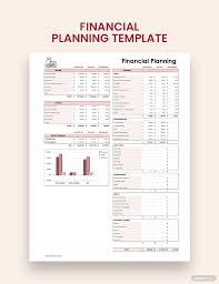 free financial planning template