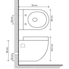 wall hung toilet with concealed cistern