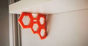 Hexagon Shelf Bracket By 3d A Medida