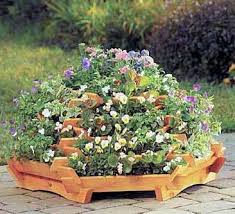 Wooden Tiered Planter