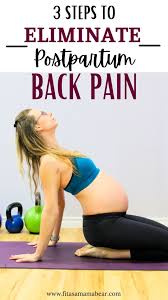 how to reduce postpartum back pain