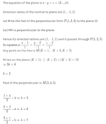 how to find image of point in a plane