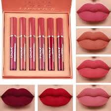 6pcs matte liquid lipstick set lip