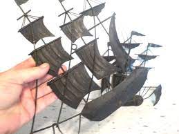 Tin Ship Wall Art Metal Ship