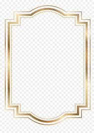 rectangle golden frame border png