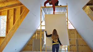 beginners install drywall on 20 foot