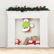 While wreaths are the traditional front door decoration for the season, there are many other ways that you it's a santa hat simply hung upside down and stuffed with festive flowers. Christmas Dr Seuss The Grinch Movie Upside Down Cutout 55 6cm