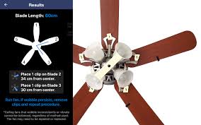 fix a wobbly ceiling fan using an app