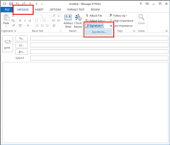 Add A Signature In Outlook 2013 Information Services
