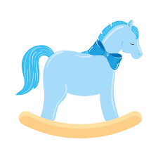 wooden horse toy isolated icon 4627801