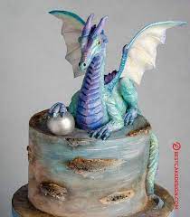 Dragon Birthday Cake For Adults gambar png