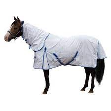 cotton ripstop horse rug blue