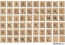 hi res wooden scrabble letter tiles