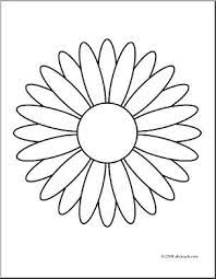Daisy flower coloring pages are a fun way for kids of all ages to develop creativity, focus, motor skills and color recognition. Clip Art Flower Daisy Coloring Page I Abcteach Com Abcteach