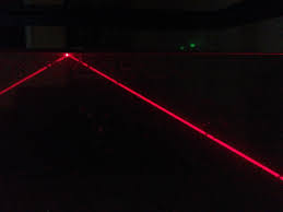 laser beam in a tank of water