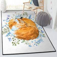 fox hunting carpet sleeping fox rug