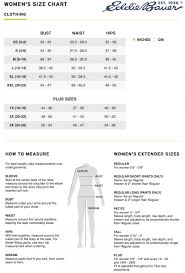 Size Chart Eddie Bauer