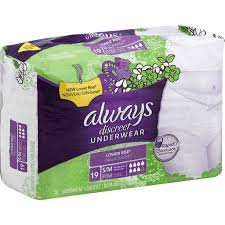 Always Discreet Underwear Lower Rise Sm 115 190 Lbs The