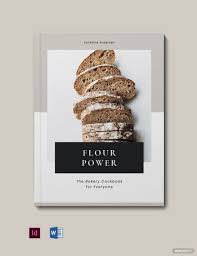 free bakery cookbook template