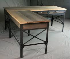 We hand select rugged pieces of old growth reclaimed lumber, and fabricate bases with steel tubin… Industrial L Shaped Desk With Drawers Combine 9 Industrial Furniture