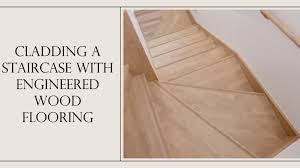 staircase with engineered wood flooring
