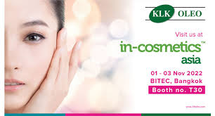 join klk oleo at in cosmetics asia 2022