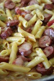 one pot cheesy smoked sausage pasta