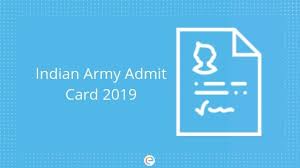 Join Indian Army Admit Card 2019 2020 Download Your Indian