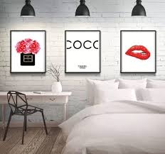 Inspired Coco Chanel Prints Set Of 3