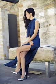 navy blue maxi dresses howtowear fashion