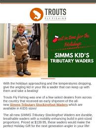 Trouts Fly Fishing New Kids Tributary Waders From Simms