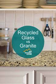 granite vs recycled glass countertops
