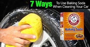 baking soda when cleaning your car
