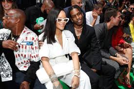 Rihanna really does have love on the brain. Singer Rihanna And Rapper Asap Rocky Attend The Louis Vuitton Rihanna Fashion News Asap Rocky Fashion