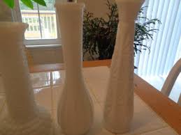 Milk Glass Bud Vases Household Items