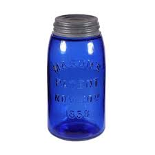 Mason S Patent 1858 In Cobalt Blue