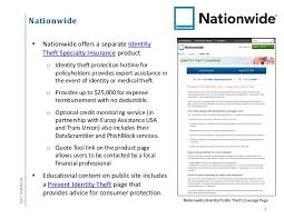 You can manage your policy, start a claim, call for roadside assistance and get auto insurance id cards on the nationwide mobile app, available for ios and android. Identity Theft Coverage How Are Insurers Protecting Their Customers