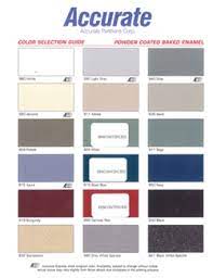accurate powder coated metal colorchart