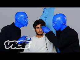 i became a member of the blue man group