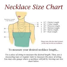 Necklace Measurement Guide Necklace Size Chart Necklace