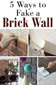 How To Fake A Brick Wall House Ideas